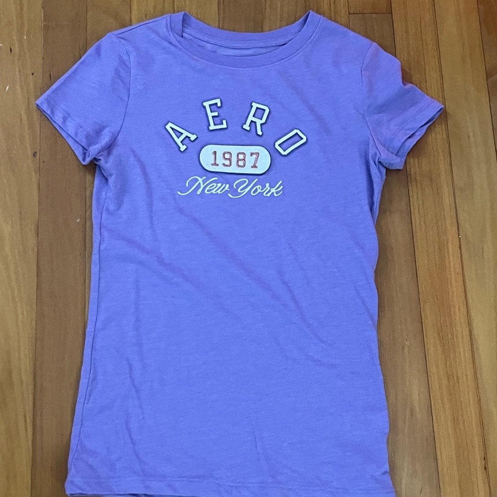 Purple Aeropostale Graphich Tee